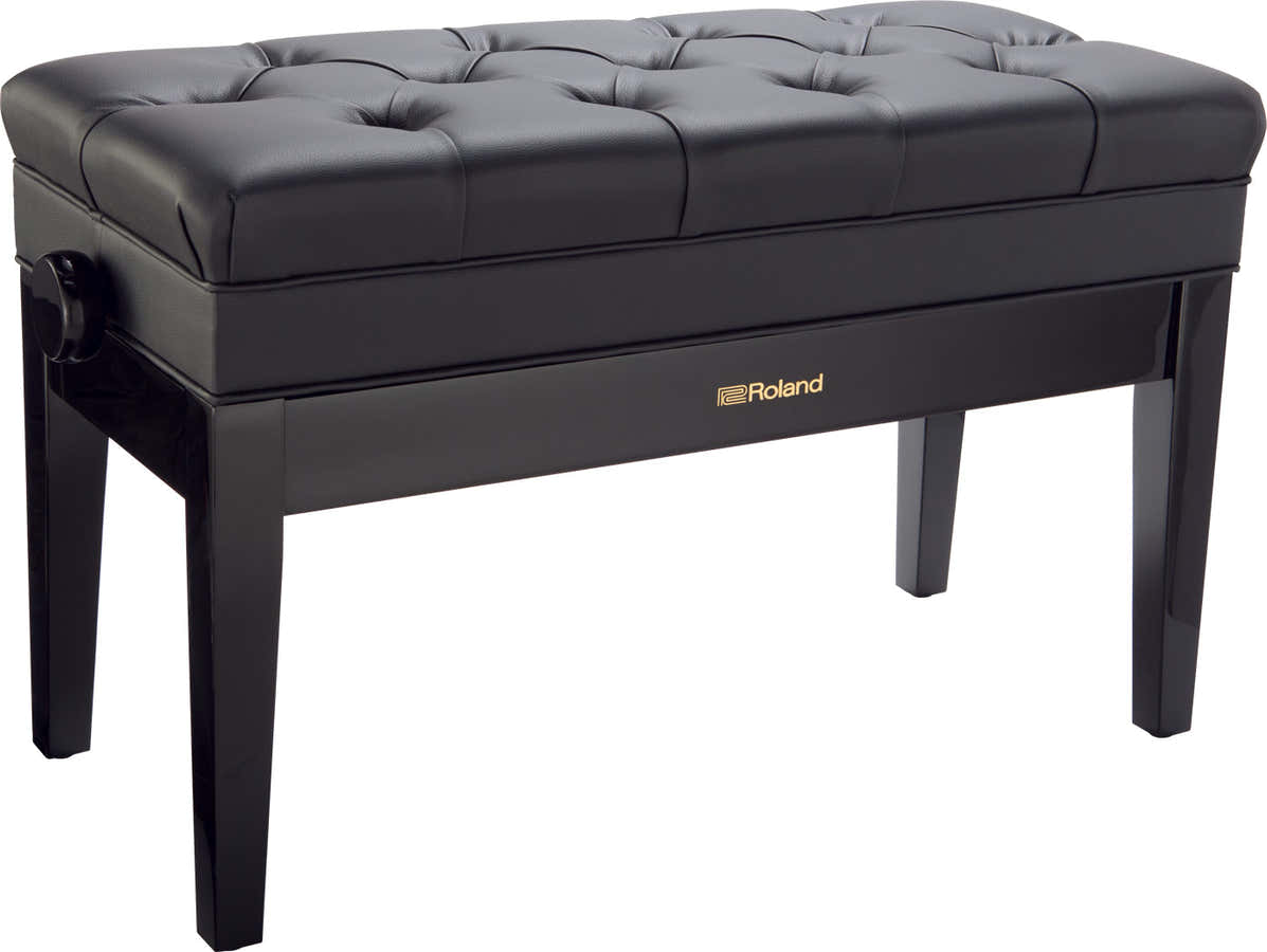 RPB-D500 Gloss Black Double Keyboard Bench