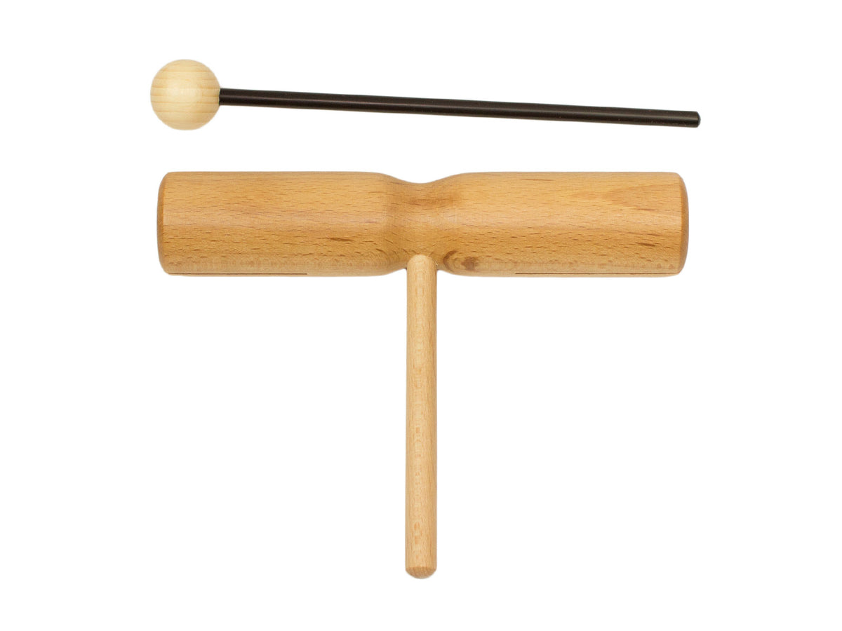 Tone Block Beech 2 Tones With Handle + Beater - 3+