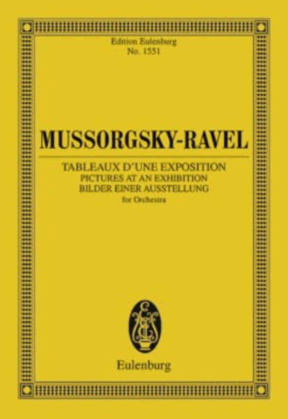 Eulenburg Tableaux D'une Exposition Orchestre - Moussorgsky