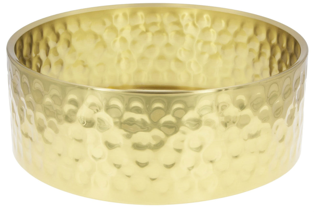 Shb1405 14" X 5" Hammered Brass Shell Snare Drum