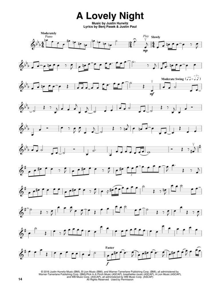 Violin Play Along Volume 69 - La La Land + Audio En Ligne