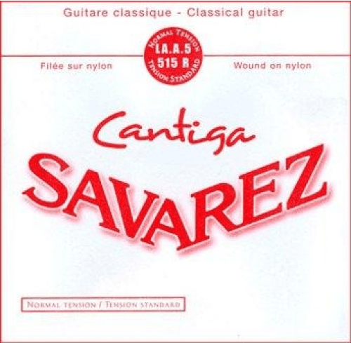Savarez CLASSIC STRINGS NEW CRISTAL-CANTIGA UNIT BY 10 PIECES 5TH RED METAL FILEE METAL A
