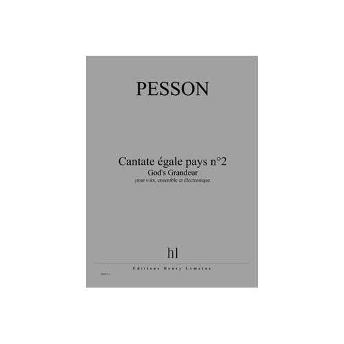 Lemoine Pesson - Cate Égale Pays N°2 - God'S - Voix Ensemble Et Électronique
