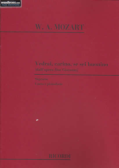 Ricordi MOZART W.A. - DON GIOVANNI: VEDRAI CARINO SE SEI BUONINO - CHANT ET PIANO