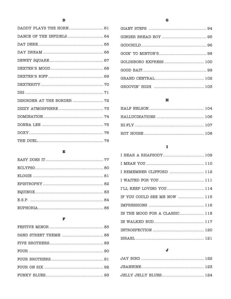 The Real Bebop Book - BB Instruments