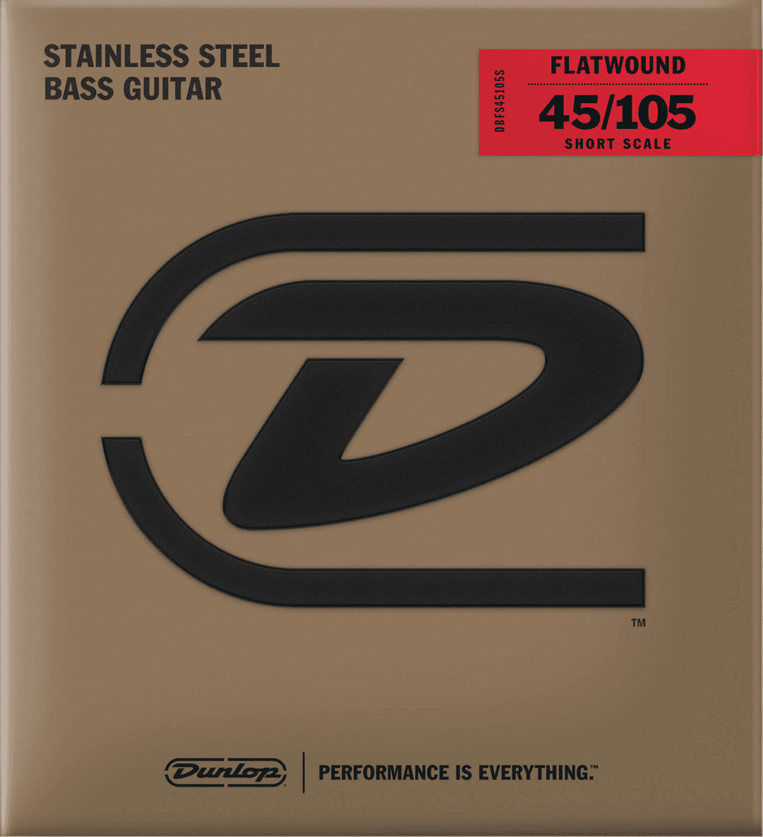 DBFS45105S Stainless Steel Flatwound Short Scale 45-105
