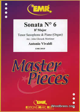 Vivaldi Antonio - Sonata N°6 BB Major Saxophone Ténor & Piano