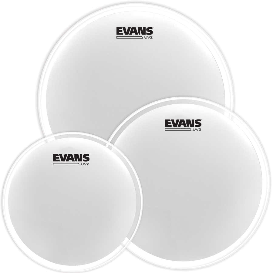 EVANS UV2 COATED TOM PACK - FUSION (1" 12" 14") ETP-UV2-F