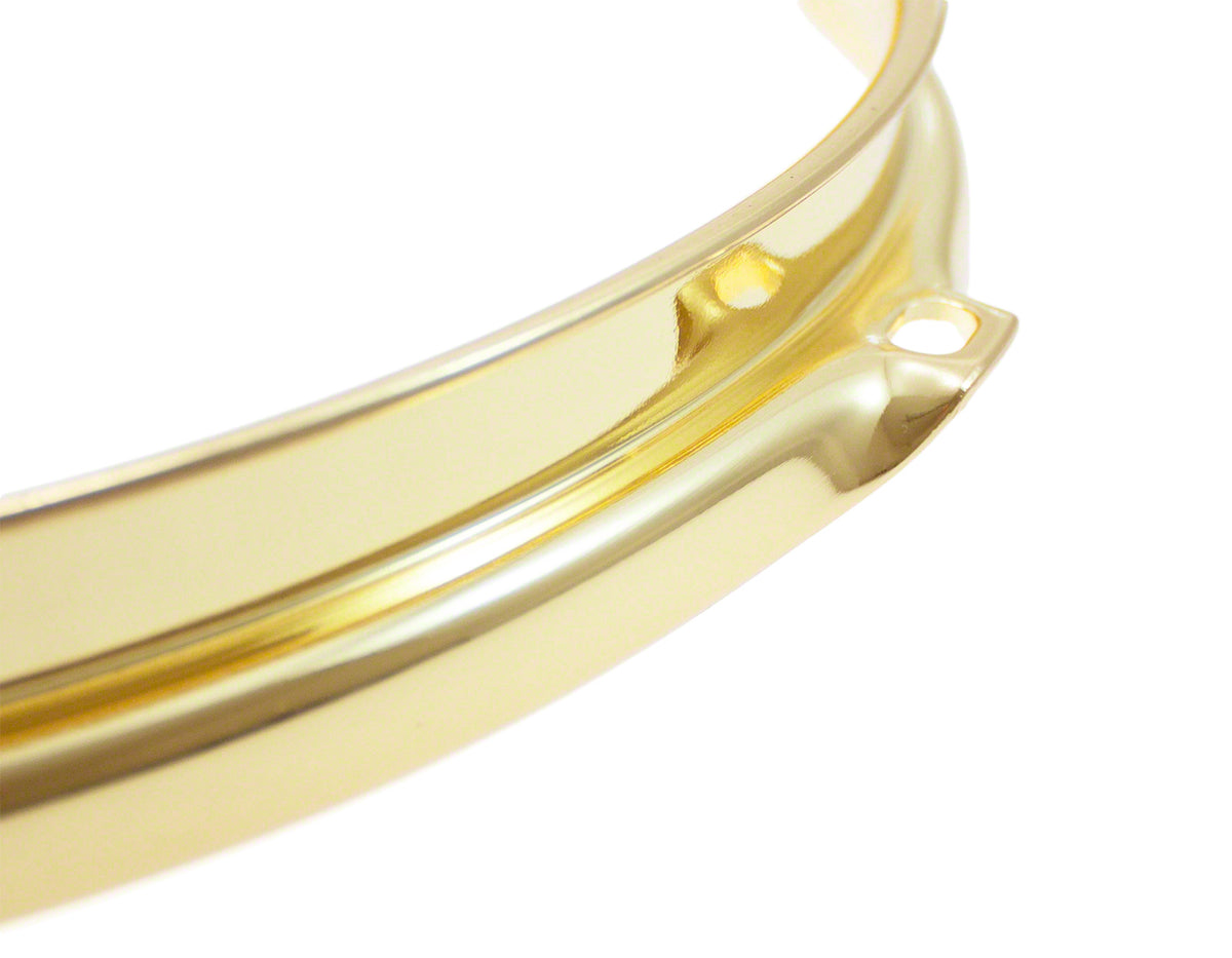 H23-1-6BR - 10" 6 HOLES BRASS 2.3MM SUPER TRIPLE FLANGE DRUM HOOP