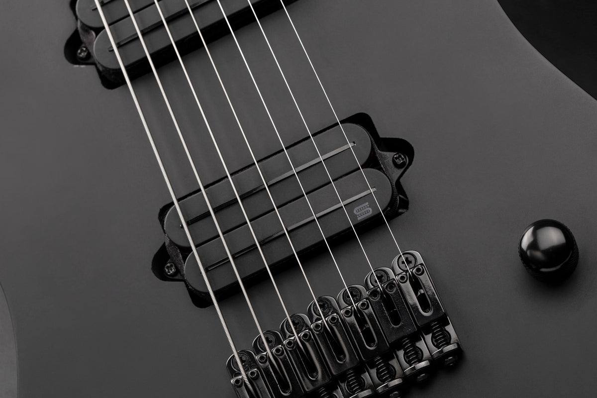 7-string Black Jupiter Rails humbucker, Wes Hauch Signature, bridge, black