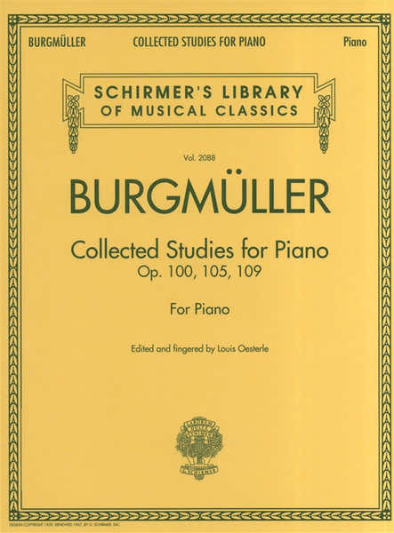 Burgmuller Collected Studies Op 100 105 109 - Piano Solo