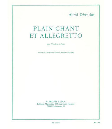 DESENCLOS - PLAIN-CHANT ET ALLEGRETTO