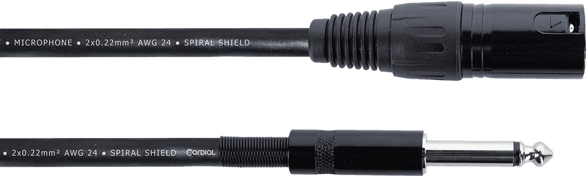 AUDIO CABLE XLR MALE / JACK MONO 5 M