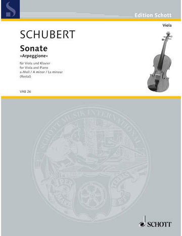 Schubert - Sonate For Arpeggione A Minor D 821 - Alto et Piano