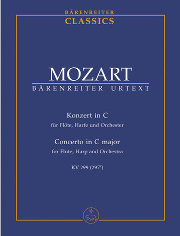 Moz W.A. Konzert Fur Flote Harfe Und Orchester Cdur Kv 299(297C) Conducteur Poche