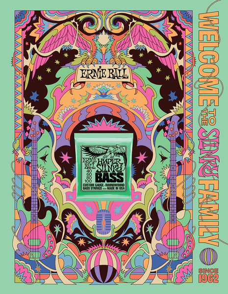 Ernie Ball Poster Format A0 Hyper Bass