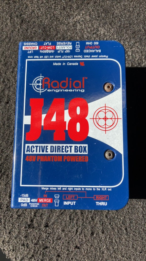 J48 active DI + phantom power 48V - B stock