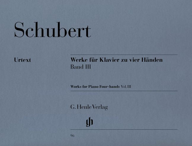 Schubert F. - Works For Piano Four-Hands Volume Iii
