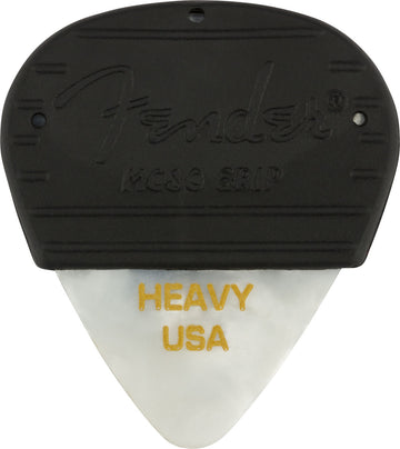 Mojo Grip Celluloid Heavy Picks 3-Pack White Moto