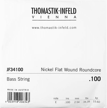 Thomastik JF34100 Nickel Flatwound Roundcore 100