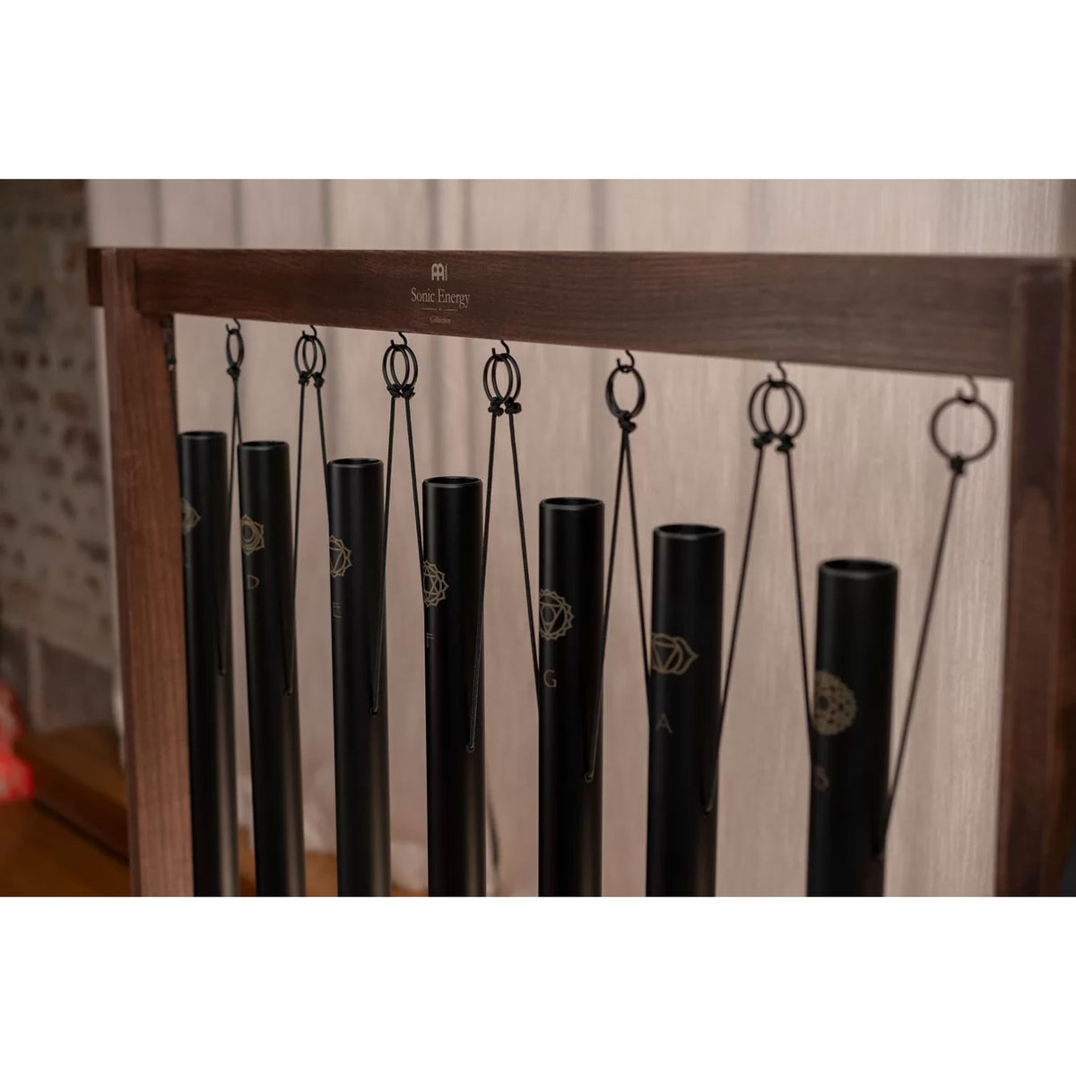7-piece Sound Bath Tube Chime Chakra Set 432 Hz Black