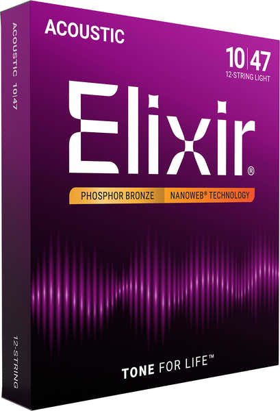 Elixir 16152 NANOWEB LIGHT 12C 10-47