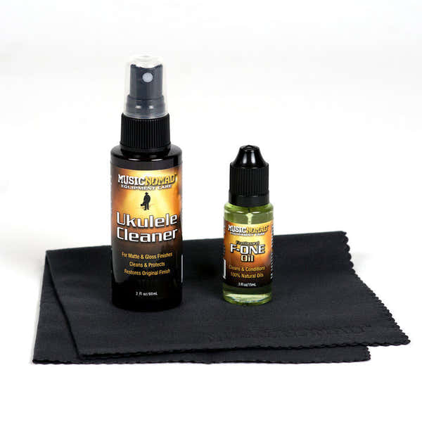 Musicnomad MN142 UKULELE CLEANING KIT - CLEANER F-ONE AND MICROFIBER CLOTH