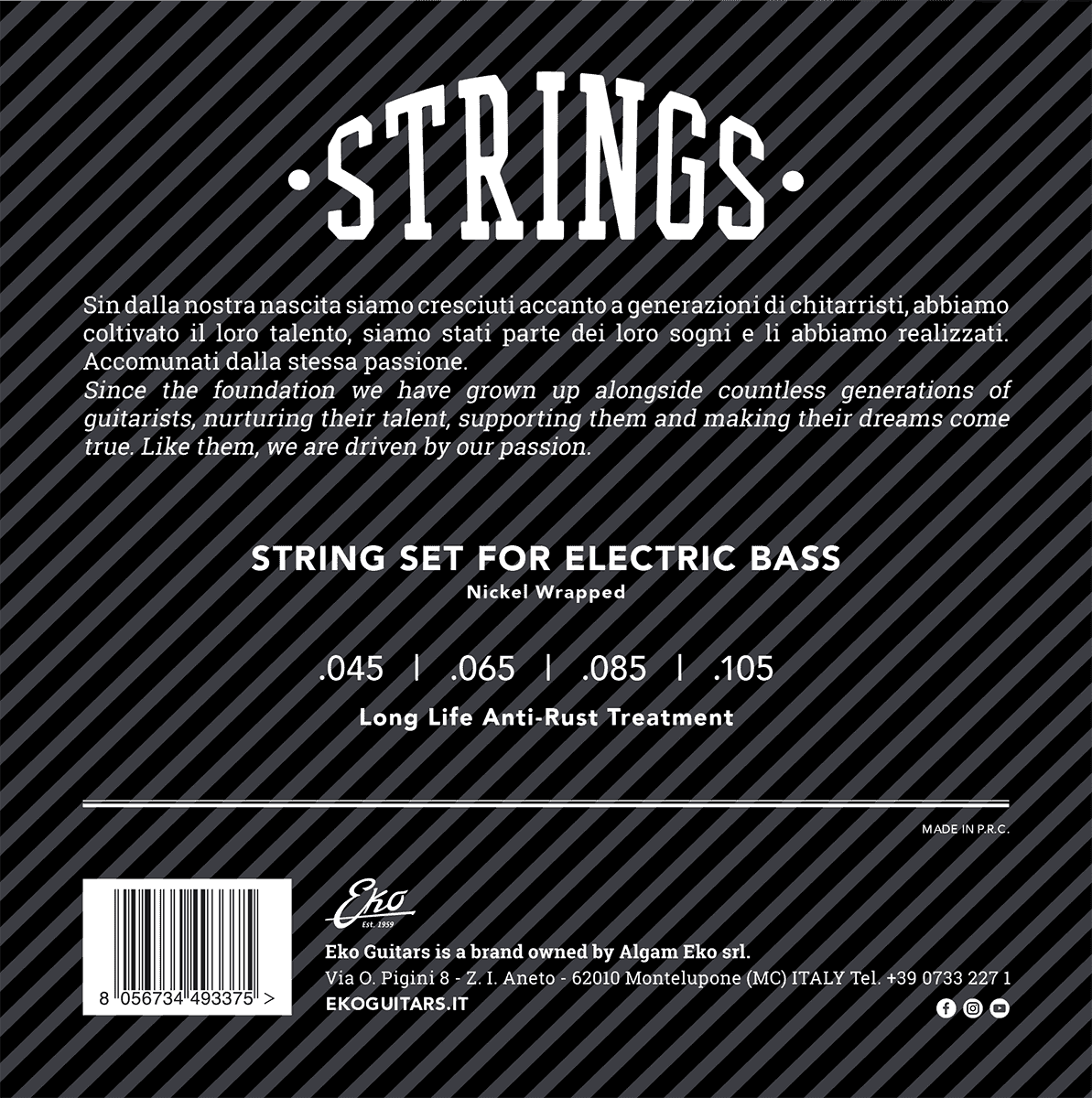 EB45105m Nickel Wrapped Medium 45-105