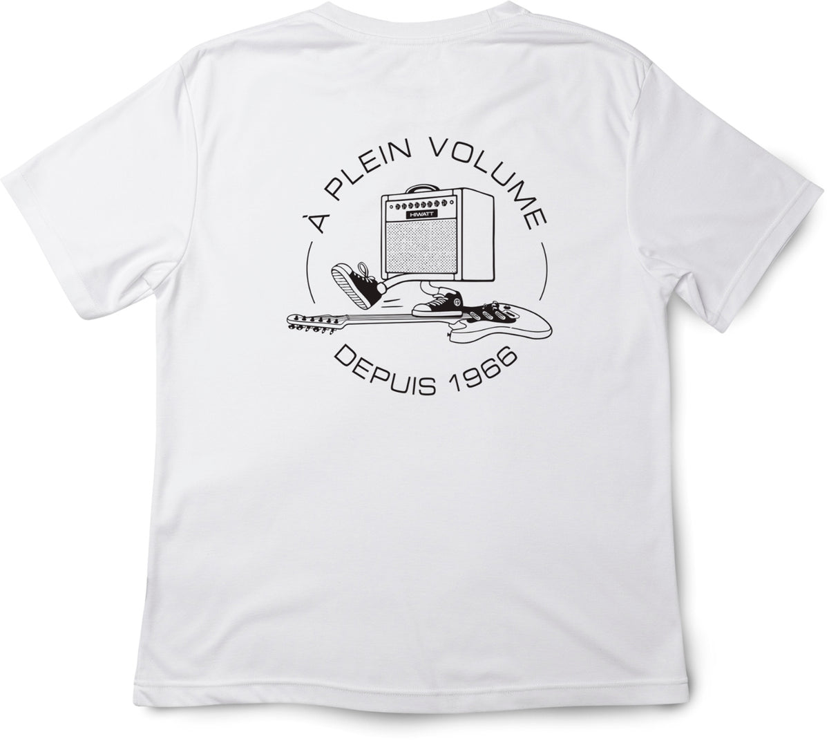 White T-Shirt Black Ride Logo S-Size
