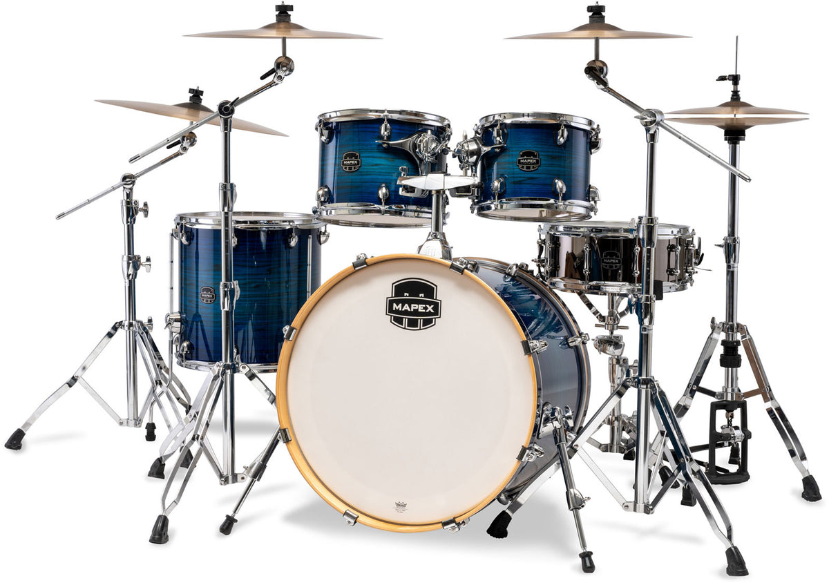 armory pop rock 5 drum shells blue wave