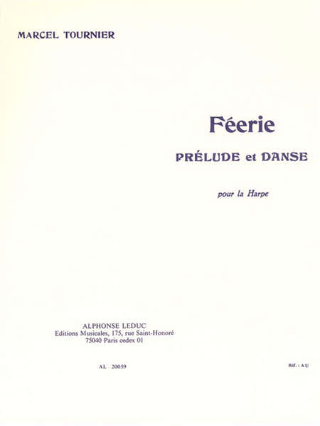 Leduc Tournier Marcel - Feerie - Prelude et Danse - Harpe
