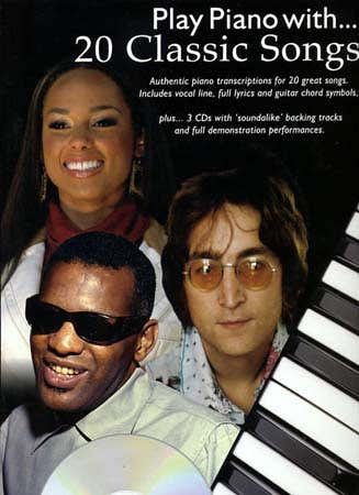 Wise Publications Play Piano With - 20 Classic Songs + 3 CDS