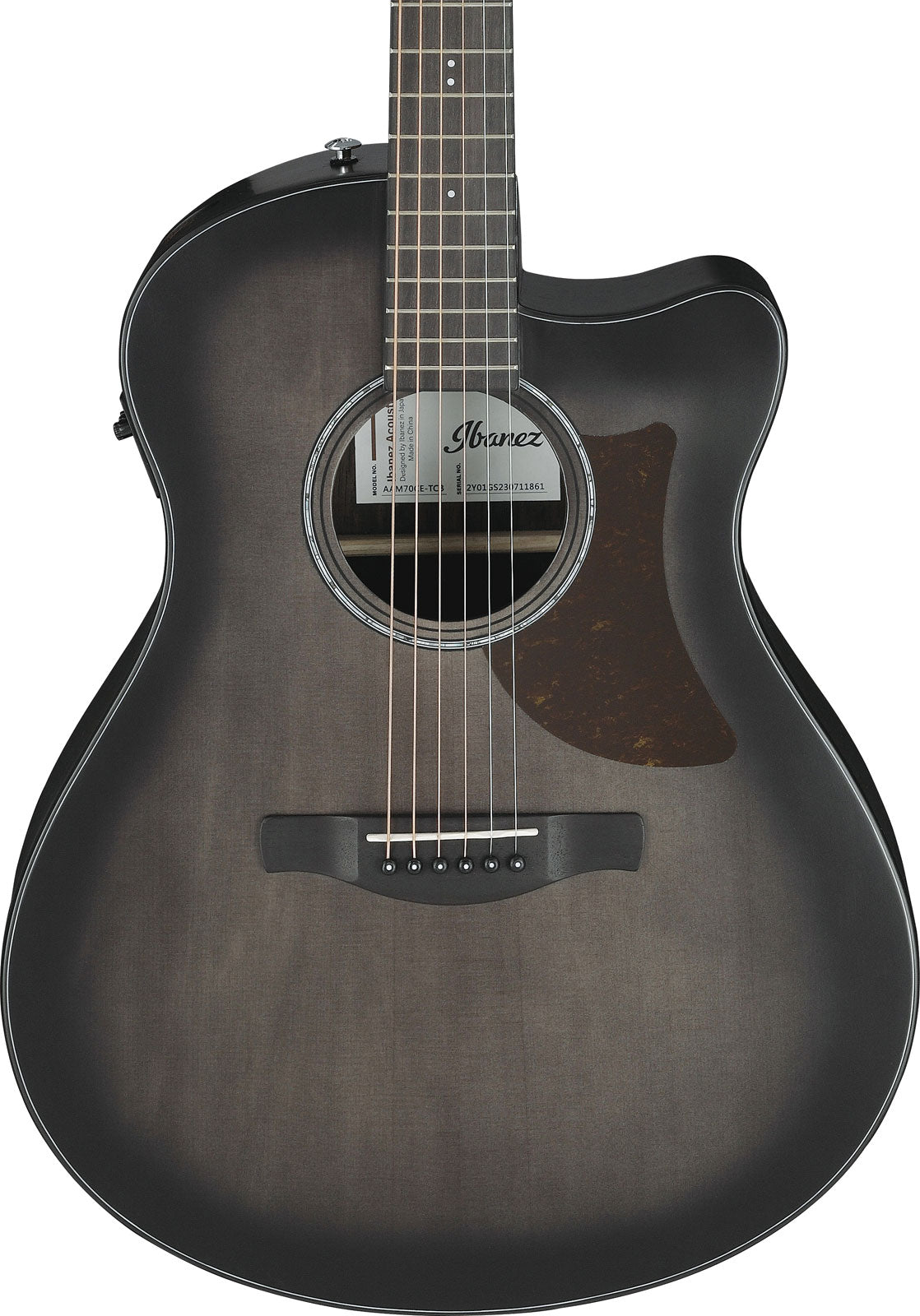 AAM70CE-TBN Transparent Charcoal Burst Top Advanced Acoustic