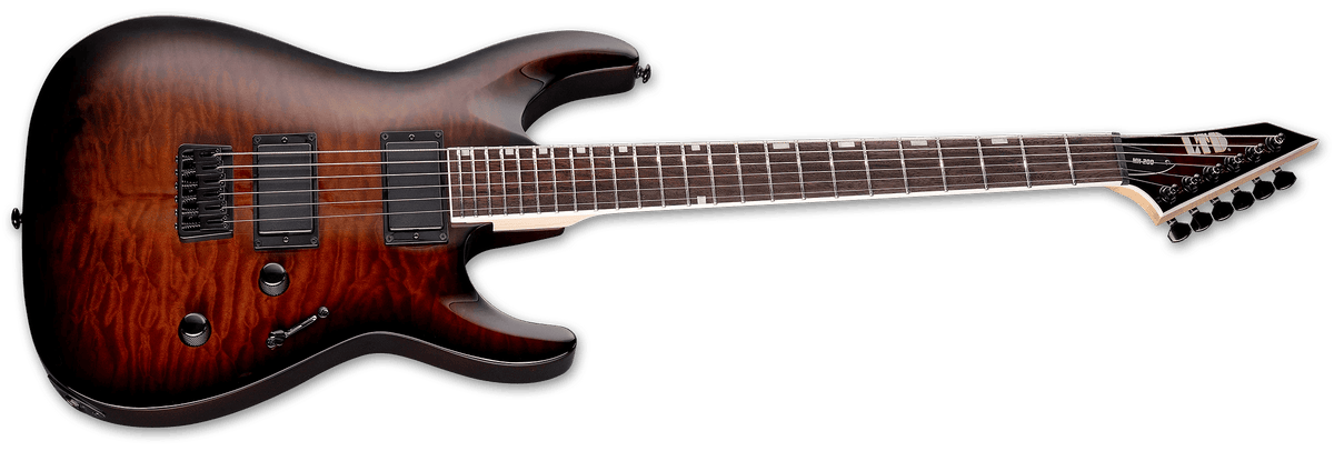 MH-200 HT QM Dark Brown Sunburst