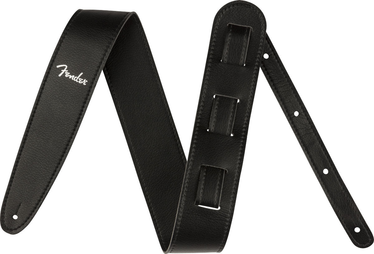 VEGAN LEATHER STRAP BLACK 2.5"