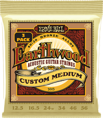 CORDES EARTHWOOD 80/20 BRONZE CUSTOM MEDIUM 12,5-56 - PACK DE 3