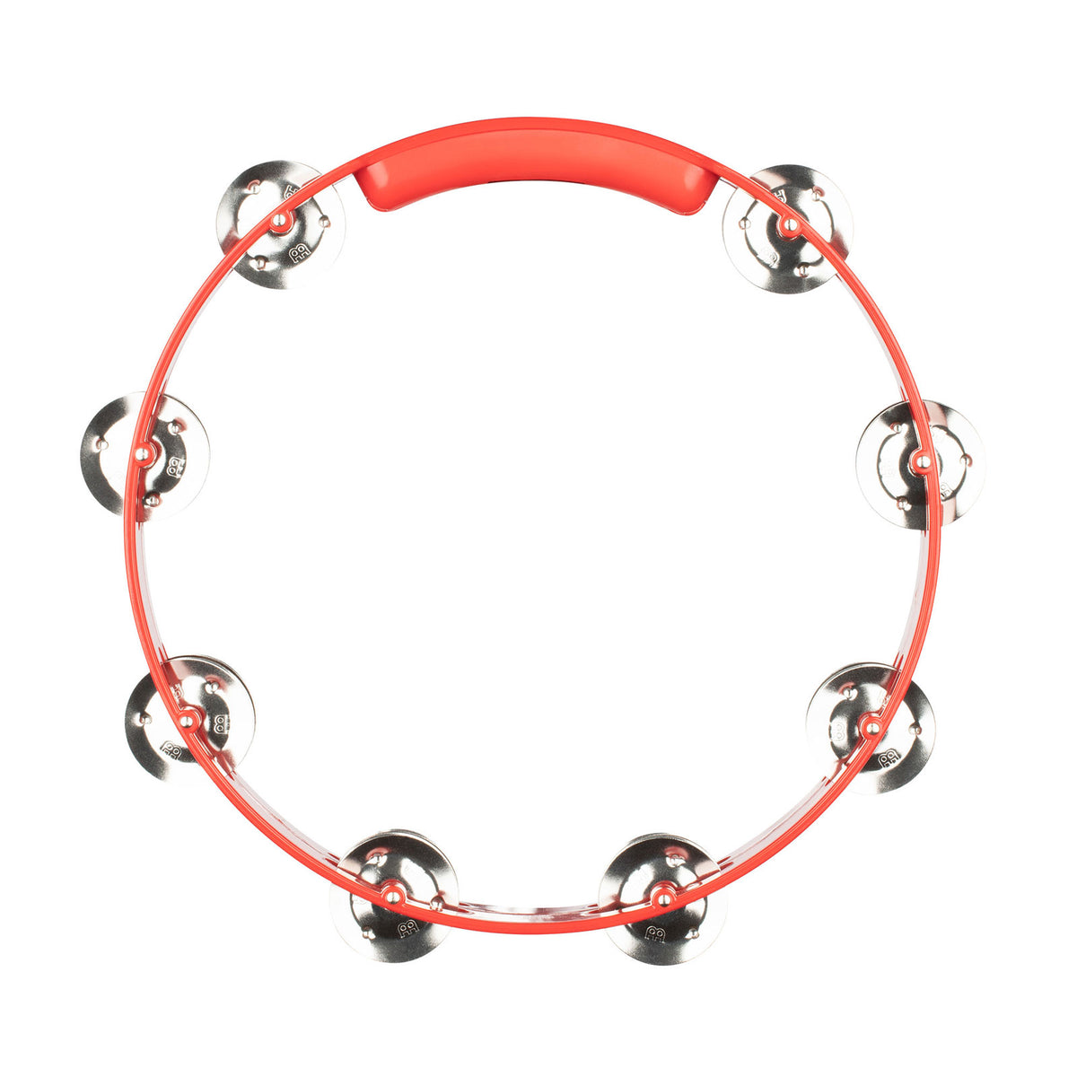HTT10R - Tambourine ABS Red 25CM 1 Row of Cymbals