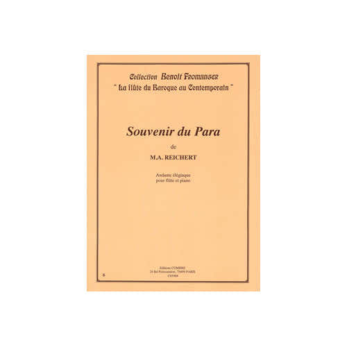 Combre Reichert M. A. - Souvenir Du Para - Flute et Piano