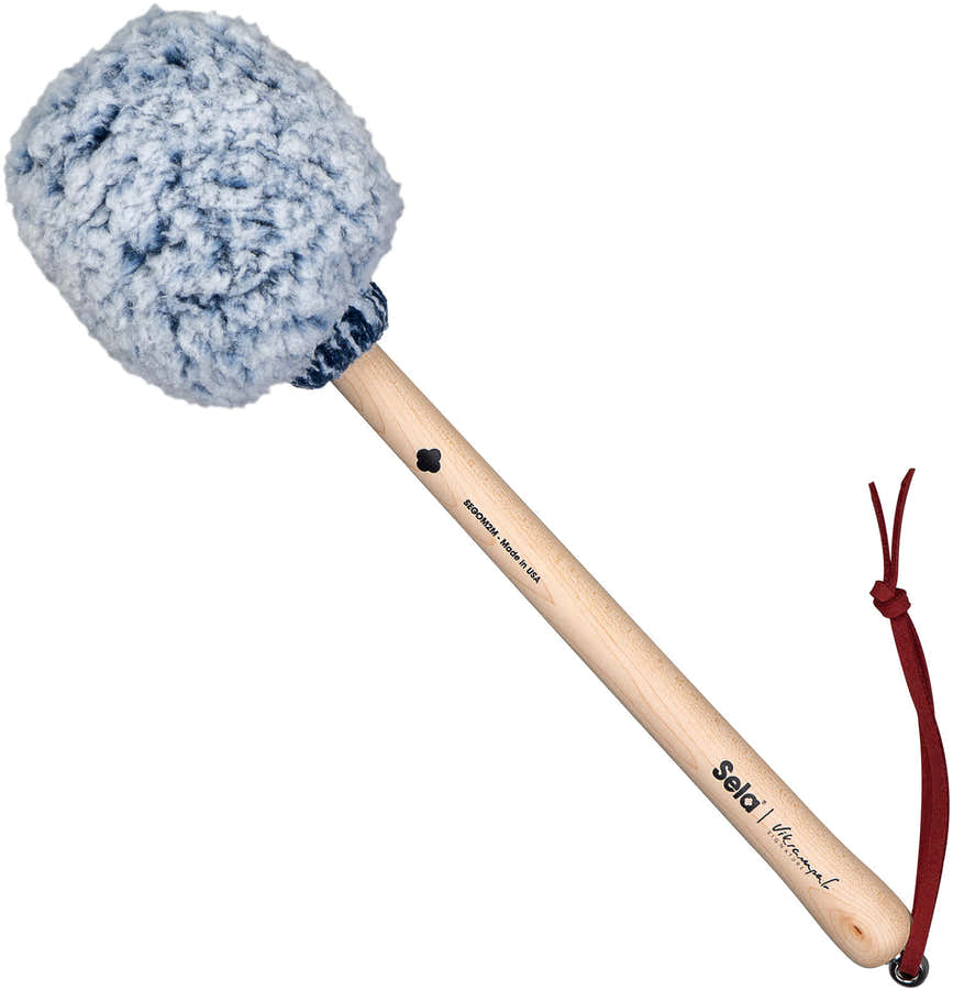 Gong Mallet Vikrampal Deep Earth - Medium, Frosted Blue