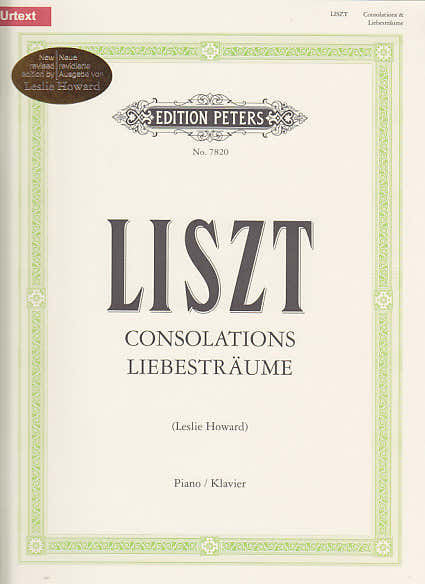 Edition Peters Liszt F. - Consolations/liebestraume (notturnos) - Piano