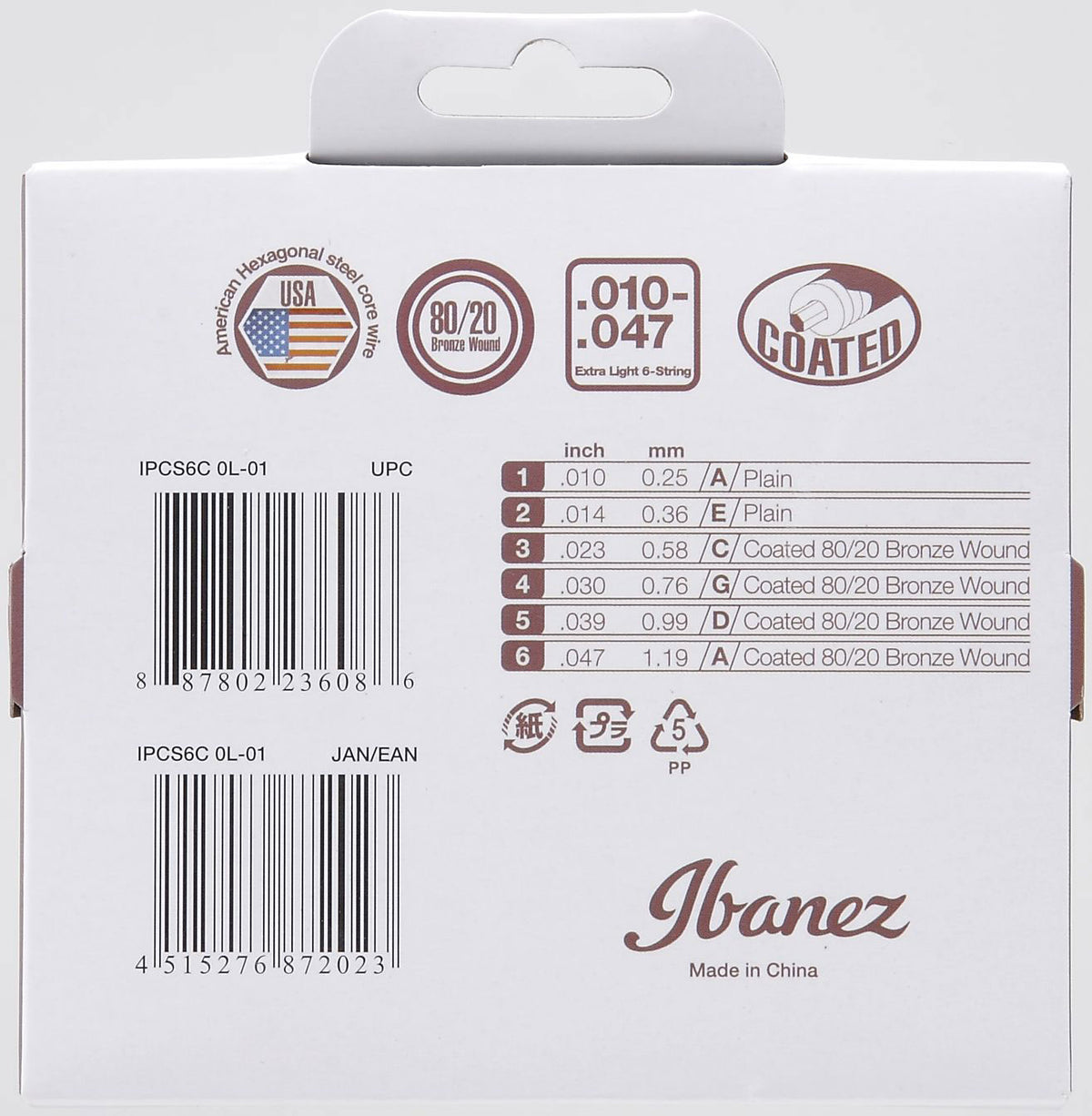 IPCS6C PICCOLO GUITAR STRING IPCS