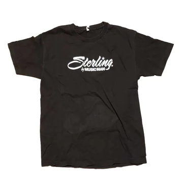 T-Shirt Sterling Logo01 Man Black Size S