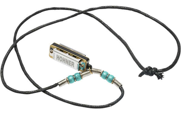 Mini Harp Necklace Turquoise - 4 Holes