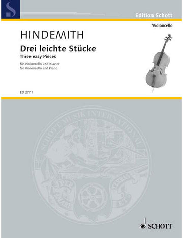 Hindemith - Trois Morceaux Faciles - Violoncelle et Piano