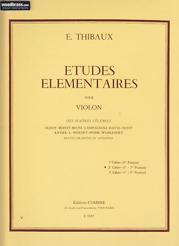 THIBAUX E. - ETUDES ELEMENTAIRES POUR VIOLON VOL.2