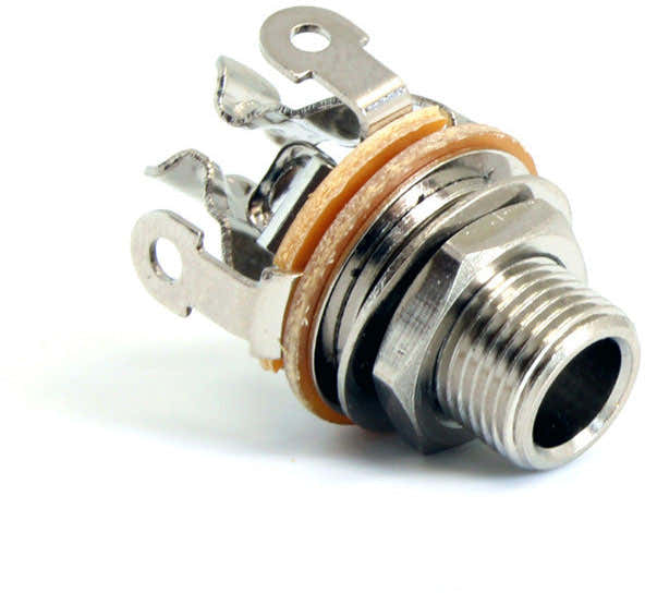 Mono jack multi-contact 1/4" 6.35MM nickel-plated