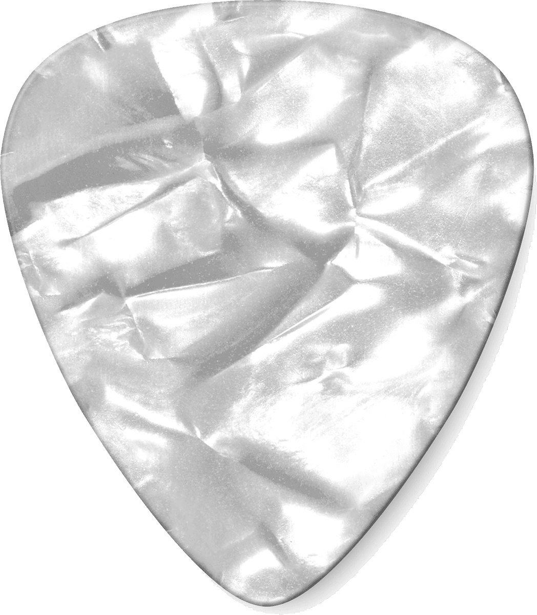12 x Thin Celluloid White Perloid