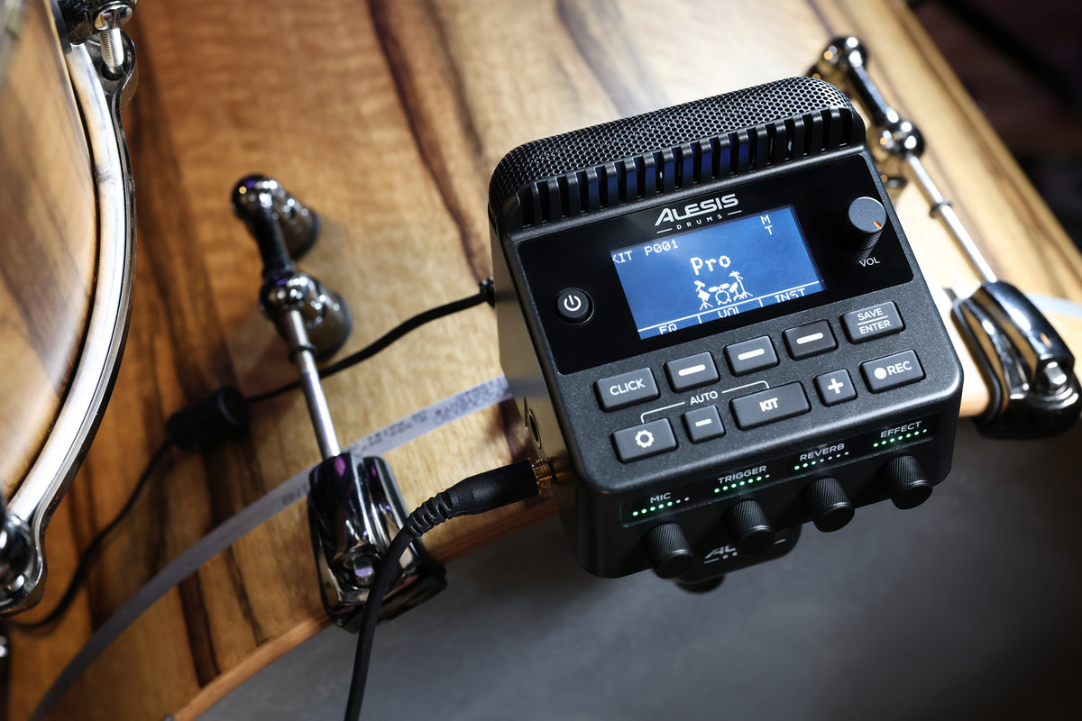 All-in-one recording and streaming module for acoustic drums, USB-C