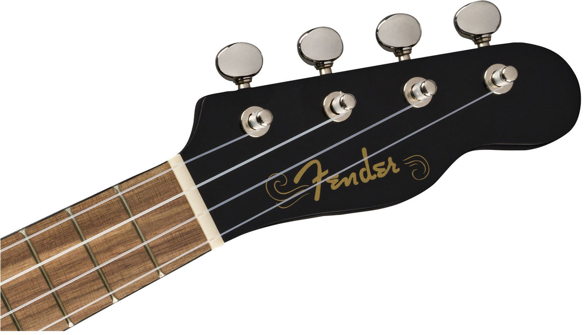 Venice Soprano Ukulele WN Black