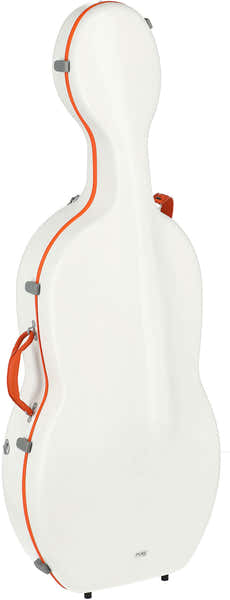 Gewa CELLO CASE POLYCARBONATE FUN 4/4 WHITE / ORANGE